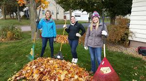 fall raking service for seniors